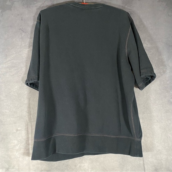 Nike Sportswear Air Crew Neck XL Short Sleeve Sweatshirt Shirt Black Pullover - Picture 3 of 11